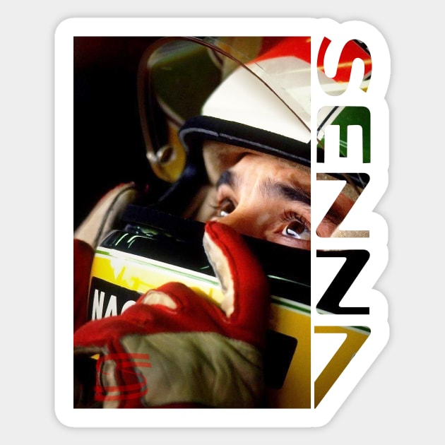 AYRTON SENNA Sticker by HSDESIGNS